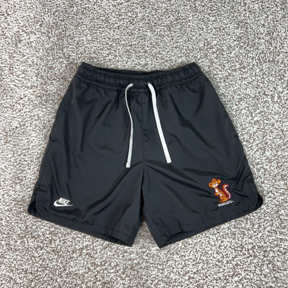 Minnesota Golden Gophers Shorts Men Small Black Nike College Football Retro NCAA